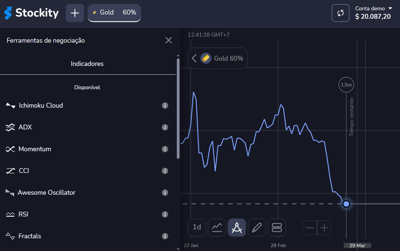 stockity website, operar com robo na stockity